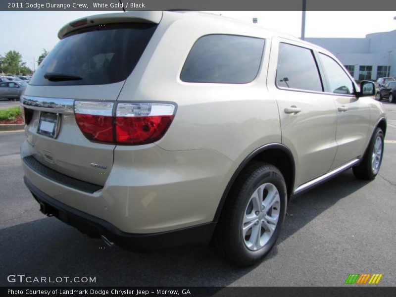 White Gold / Black 2011 Dodge Durango Crew
