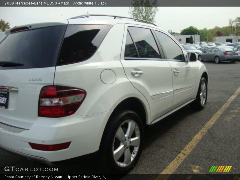 Arctic White / Black 2009 Mercedes-Benz ML 350 4Matic