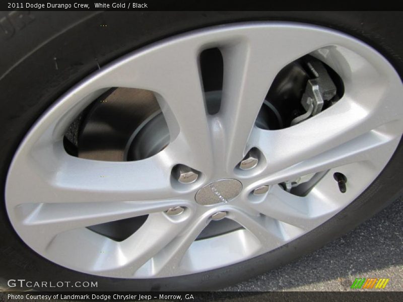 White Gold / Black 2011 Dodge Durango Crew