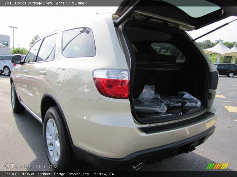 White Gold / Black 2011 Dodge Durango Crew