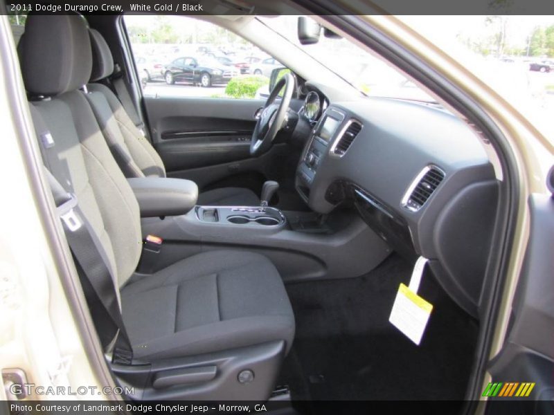 White Gold / Black 2011 Dodge Durango Crew