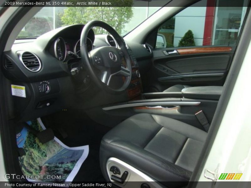 Arctic White / Black 2009 Mercedes-Benz ML 350 4Matic