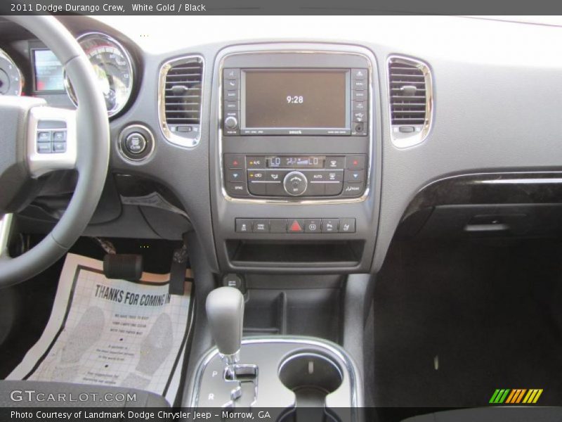 White Gold / Black 2011 Dodge Durango Crew