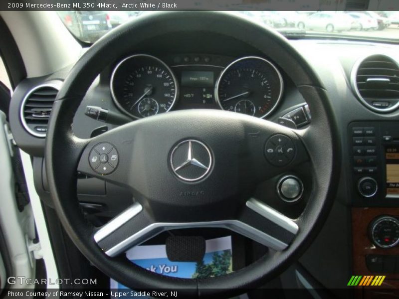 Arctic White / Black 2009 Mercedes-Benz ML 350 4Matic