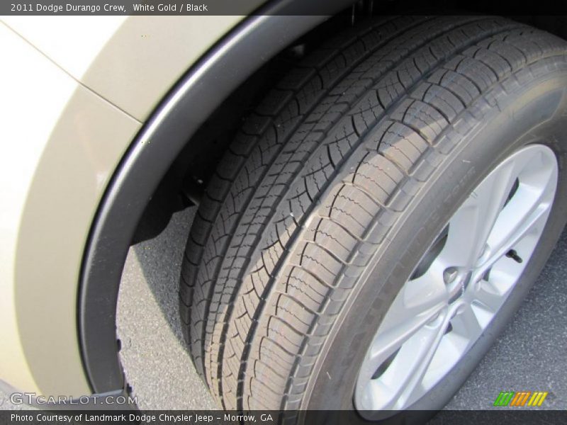 White Gold / Black 2011 Dodge Durango Crew