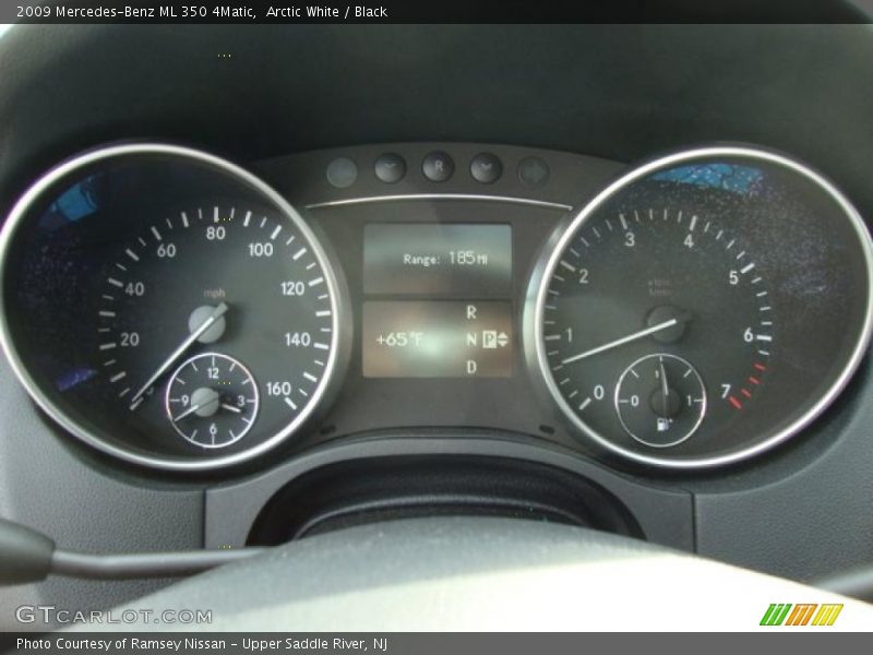 Arctic White / Black 2009 Mercedes-Benz ML 350 4Matic