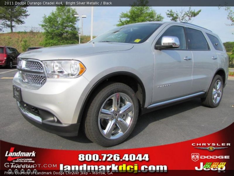 Bright Silver Metallic / Black 2011 Dodge Durango Citadel 4x4