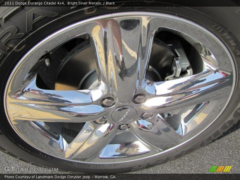 Bright Silver Metallic / Black 2011 Dodge Durango Citadel 4x4