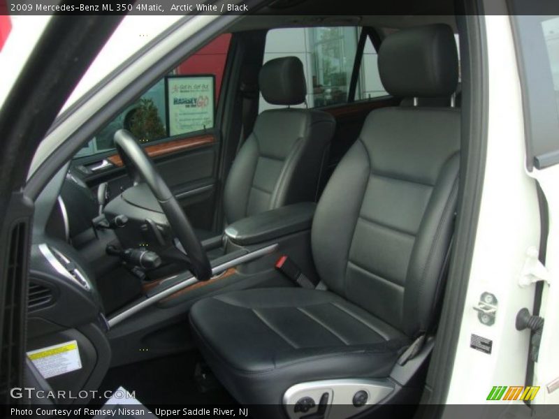Arctic White / Black 2009 Mercedes-Benz ML 350 4Matic