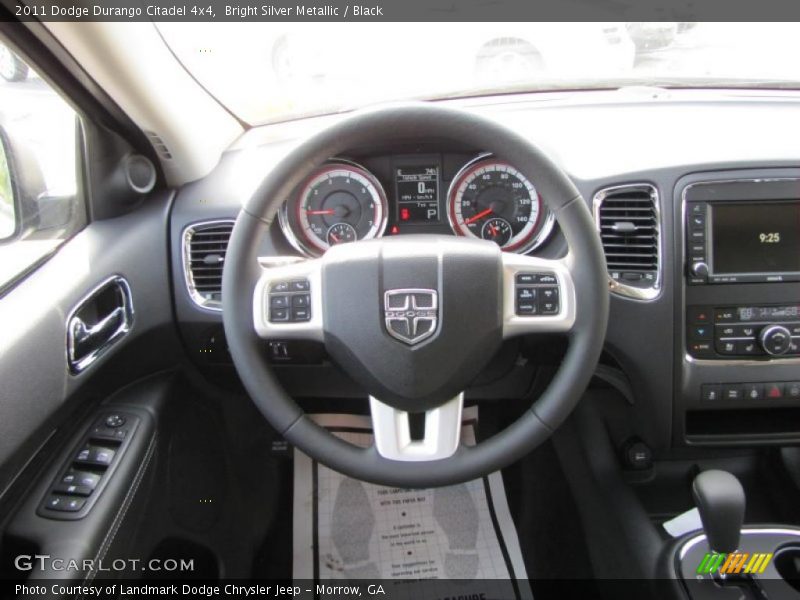 Bright Silver Metallic / Black 2011 Dodge Durango Citadel 4x4
