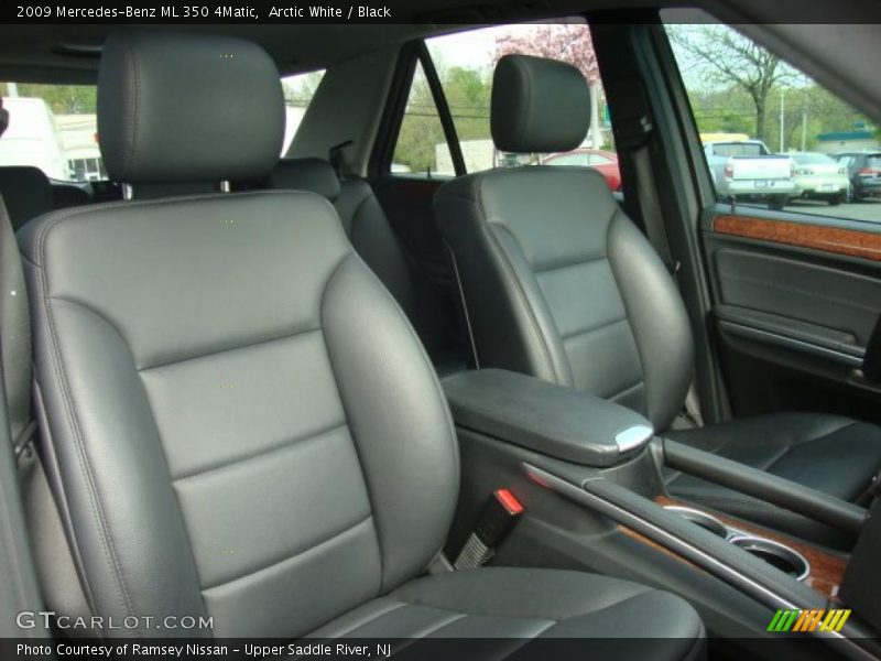Arctic White / Black 2009 Mercedes-Benz ML 350 4Matic