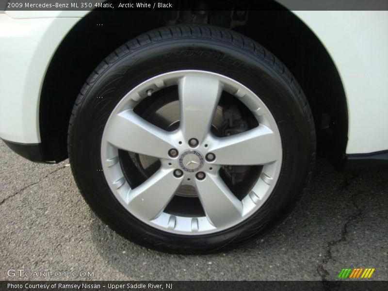 Arctic White / Black 2009 Mercedes-Benz ML 350 4Matic