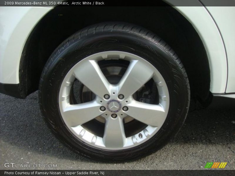 Arctic White / Black 2009 Mercedes-Benz ML 350 4Matic