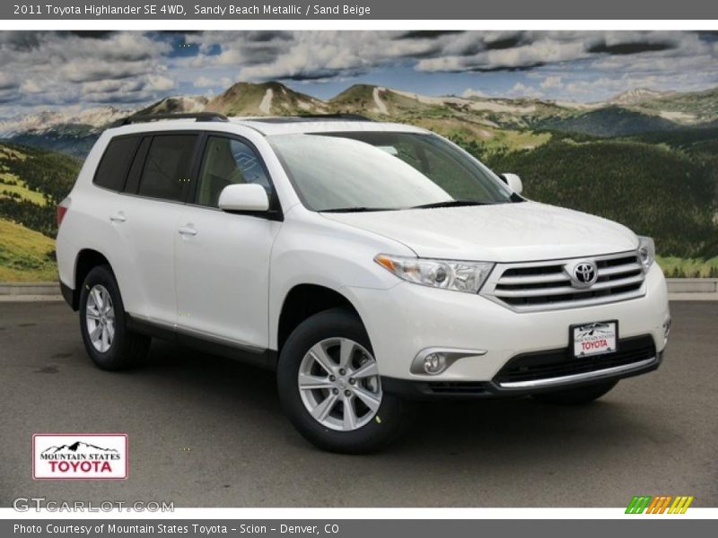 Sandy Beach Metallic / Sand Beige 2011 Toyota Highlander SE 4WD