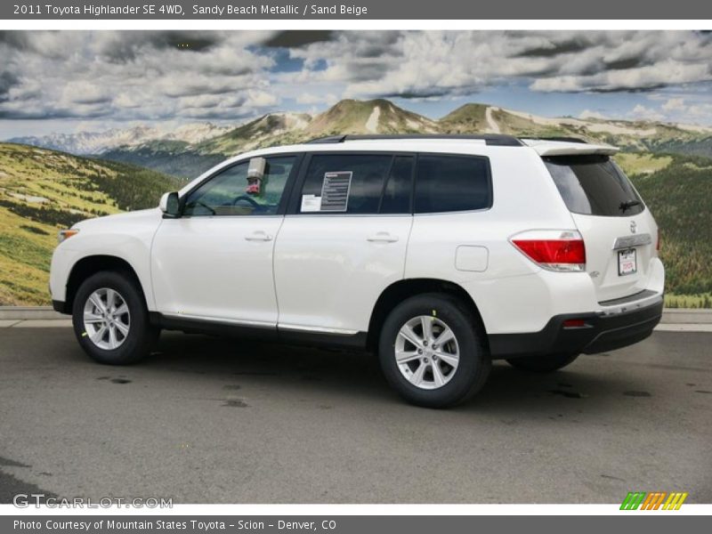 Sandy Beach Metallic / Sand Beige 2011 Toyota Highlander SE 4WD