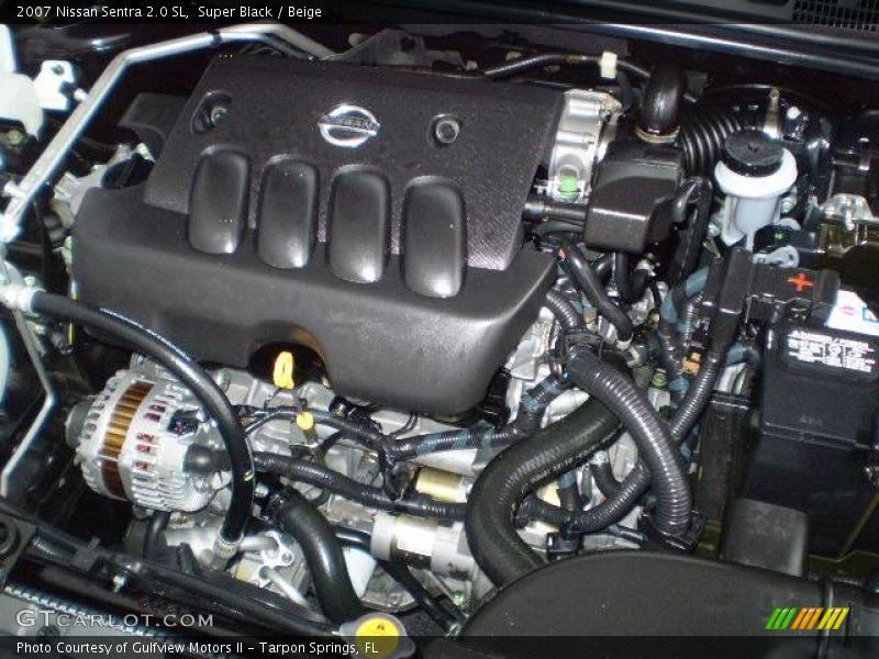 Super Black / Beige 2007 Nissan Sentra 2.0 SL