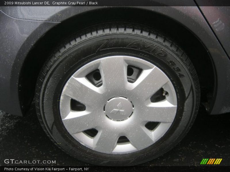 Graphite Gray Pearl / Black 2009 Mitsubishi Lancer DE