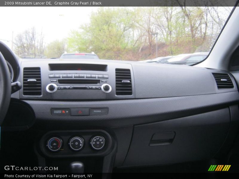 Graphite Gray Pearl / Black 2009 Mitsubishi Lancer DE