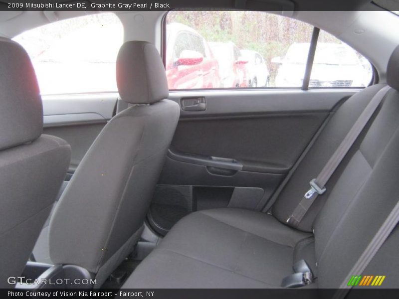 Graphite Gray Pearl / Black 2009 Mitsubishi Lancer DE