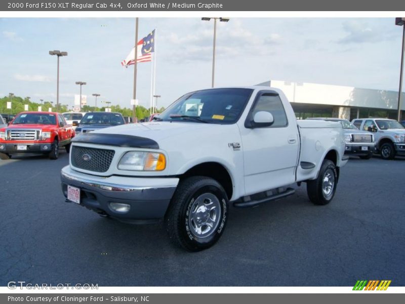 Oxford White / Medium Graphite 2000 Ford F150 XLT Regular Cab 4x4