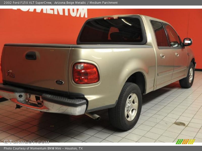 Arizona Beige Metallic / Medium Parchment 2002 Ford F150 XLT SuperCrew