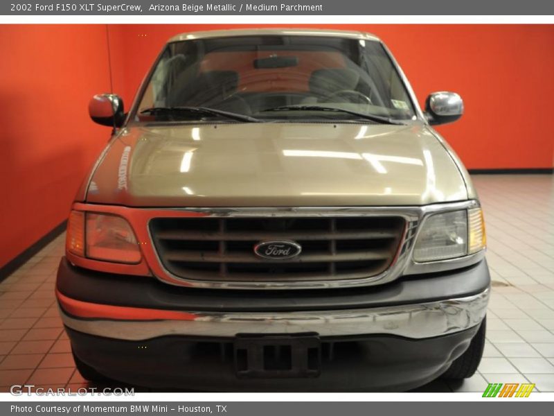 Arizona Beige Metallic / Medium Parchment 2002 Ford F150 XLT SuperCrew