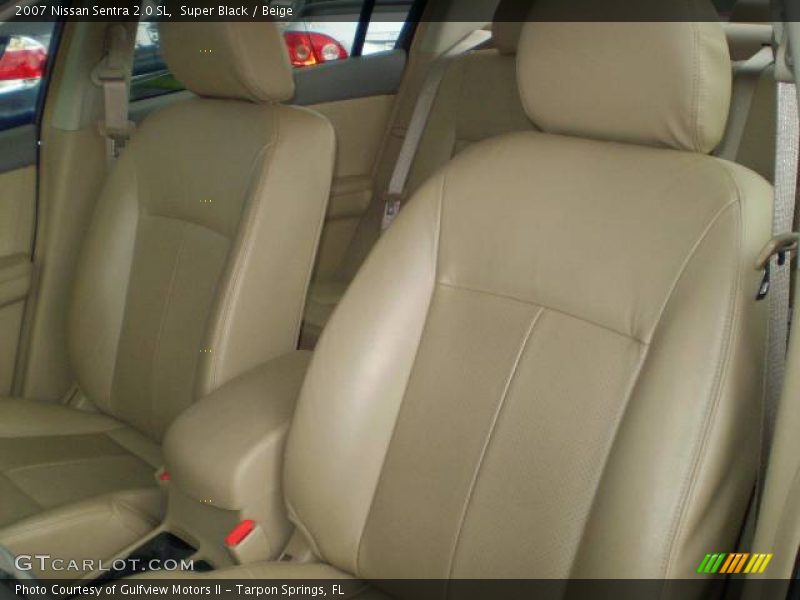 Super Black / Beige 2007 Nissan Sentra 2.0 SL