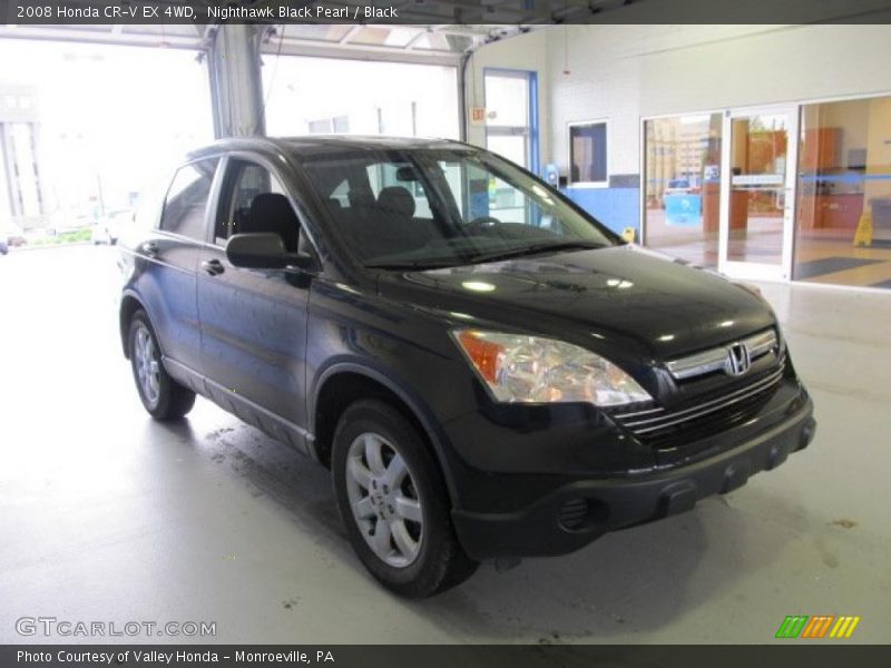 Nighthawk Black Pearl / Black 2008 Honda CR-V EX 4WD