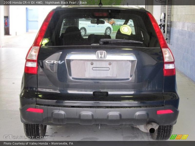 Nighthawk Black Pearl / Black 2008 Honda CR-V EX 4WD