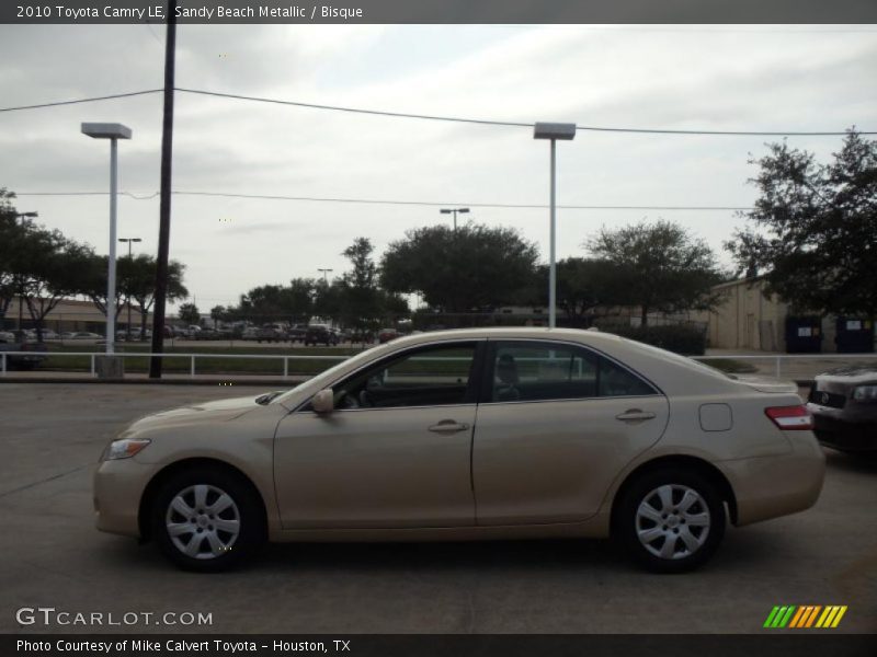 Sandy Beach Metallic / Bisque 2010 Toyota Camry LE