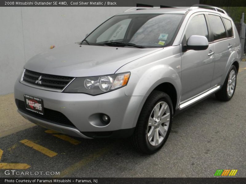 Cool Silver Metallic / Black 2008 Mitsubishi Outlander SE 4WD