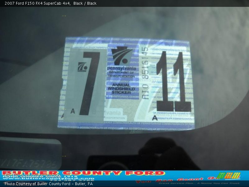 Black / Black 2007 Ford F150 FX4 SuperCab 4x4