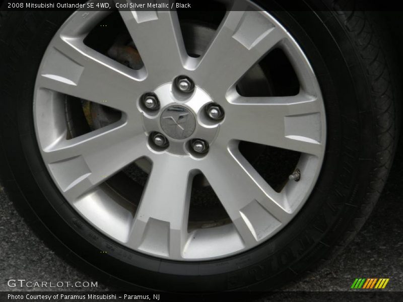 Cool Silver Metallic / Black 2008 Mitsubishi Outlander SE 4WD