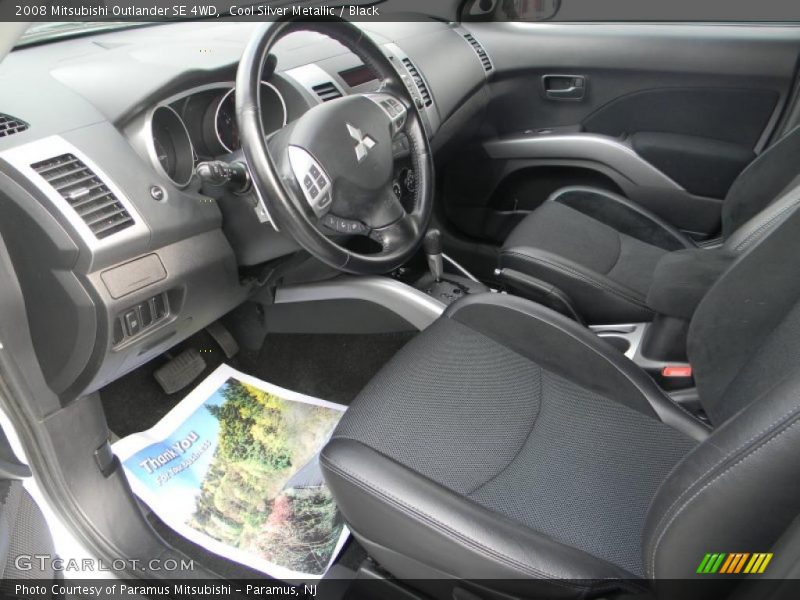 Cool Silver Metallic / Black 2008 Mitsubishi Outlander SE 4WD
