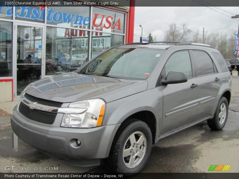Dark Silver Metallic / Light Gray 2005 Chevrolet Equinox LS AWD