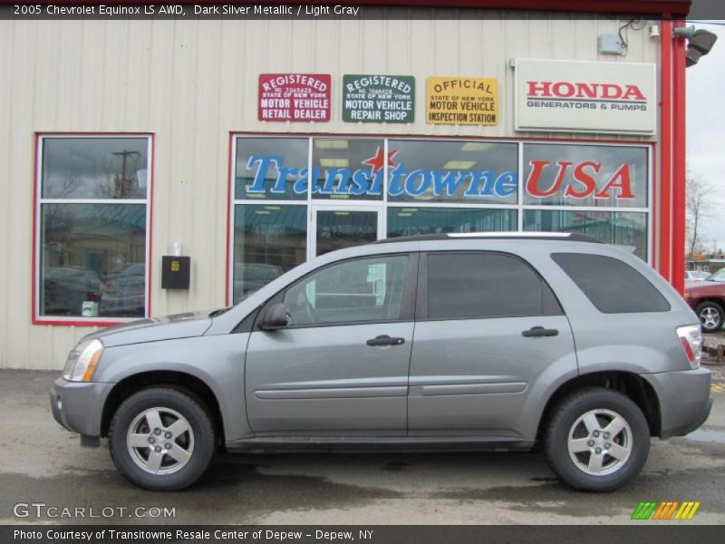 Dark Silver Metallic / Light Gray 2005 Chevrolet Equinox LS AWD