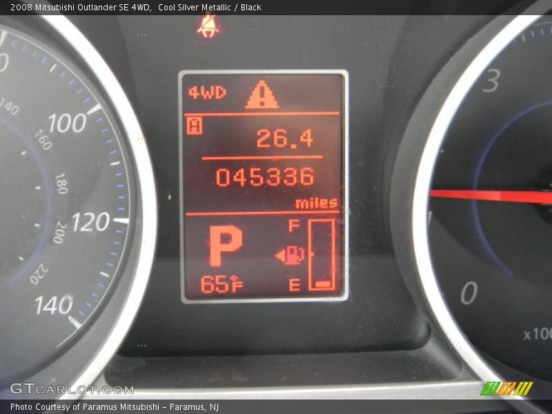 Cool Silver Metallic / Black 2008 Mitsubishi Outlander SE 4WD