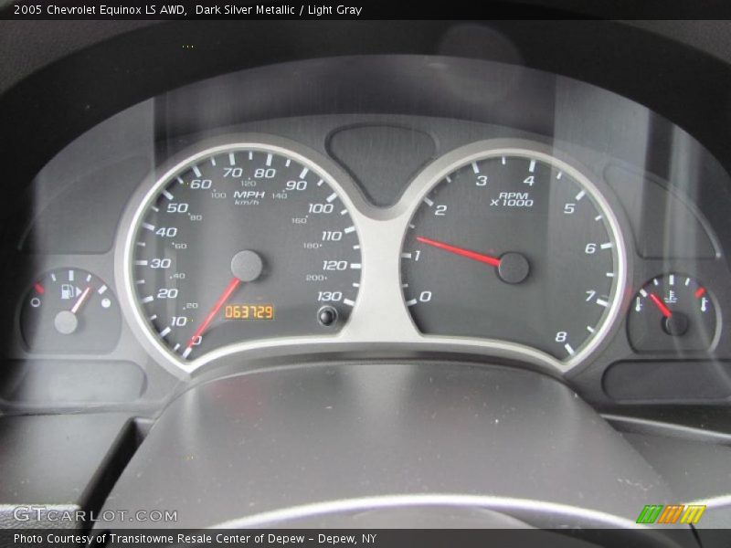 Dark Silver Metallic / Light Gray 2005 Chevrolet Equinox LS AWD