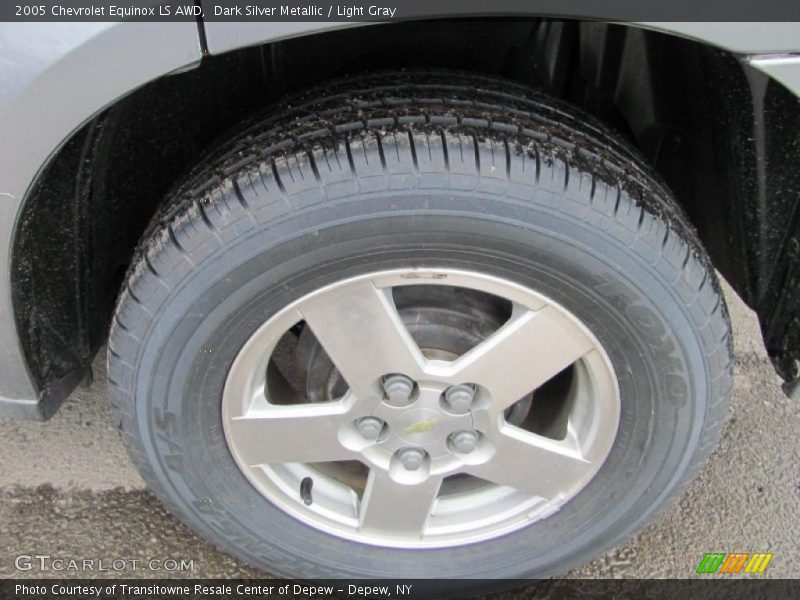 Dark Silver Metallic / Light Gray 2005 Chevrolet Equinox LS AWD