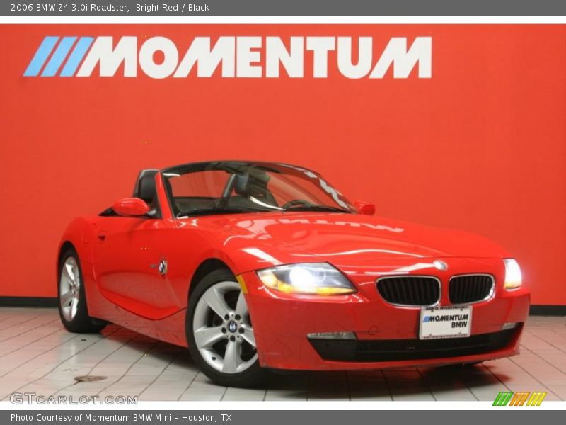 Bright Red / Black 2006 BMW Z4 3.0i Roadster