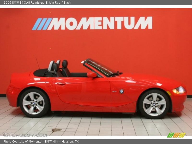 Bright Red / Black 2006 BMW Z4 3.0i Roadster