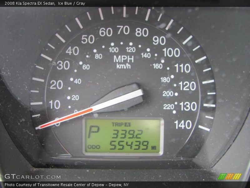 Ice Blue / Gray 2008 Kia Spectra EX Sedan
