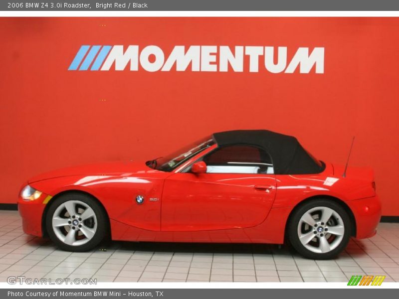 Bright Red / Black 2006 BMW Z4 3.0i Roadster