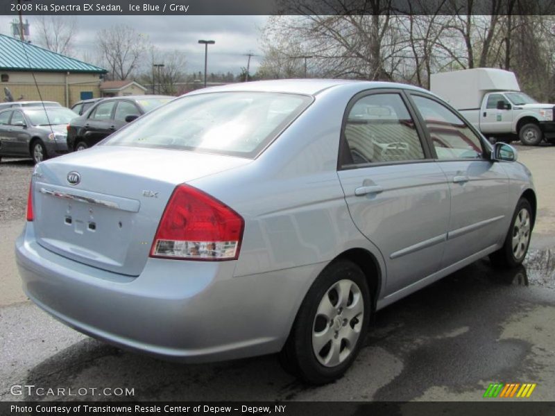 Ice Blue / Gray 2008 Kia Spectra EX Sedan