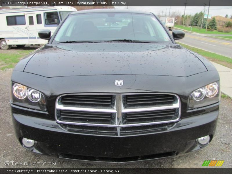 Brilliant Black Crystal Pearl / Dark Slate Gray 2010 Dodge Charger SXT