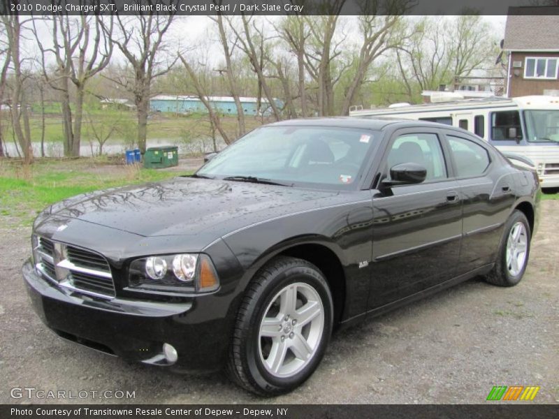 Brilliant Black Crystal Pearl / Dark Slate Gray 2010 Dodge Charger SXT