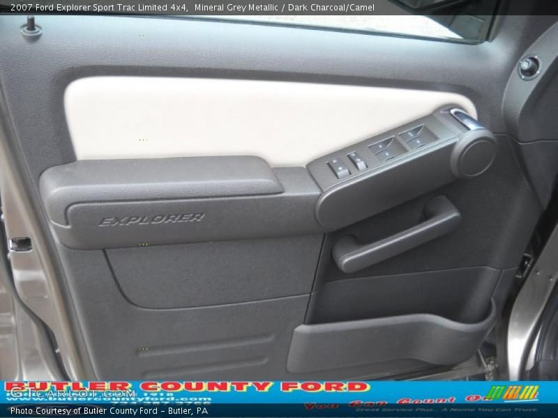 Mineral Grey Metallic / Dark Charcoal/Camel 2007 Ford Explorer Sport Trac Limited 4x4