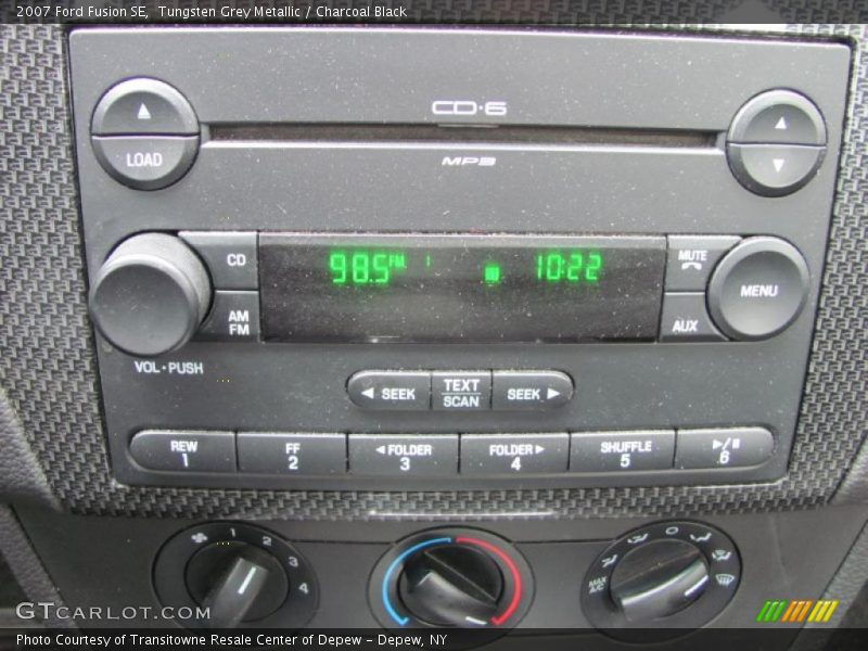 Tungsten Grey Metallic / Charcoal Black 2007 Ford Fusion SE