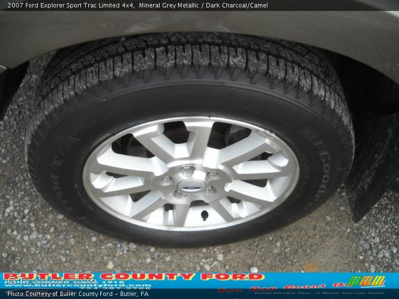Mineral Grey Metallic / Dark Charcoal/Camel 2007 Ford Explorer Sport Trac Limited 4x4
