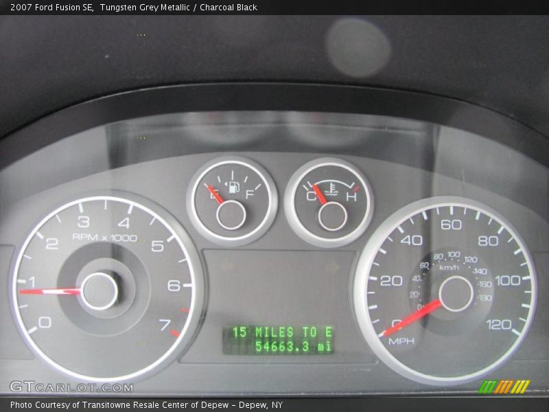 Tungsten Grey Metallic / Charcoal Black 2007 Ford Fusion SE